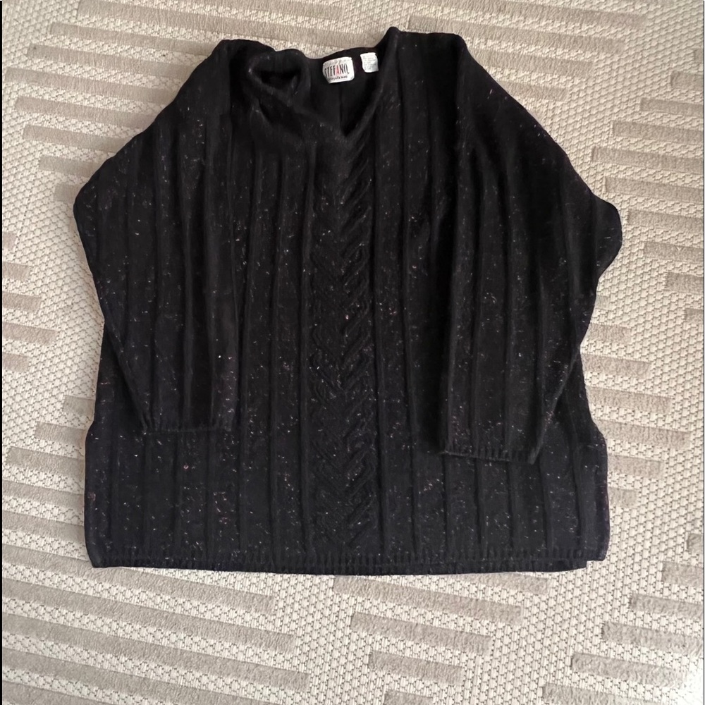 Stefano International black confetti sweater
